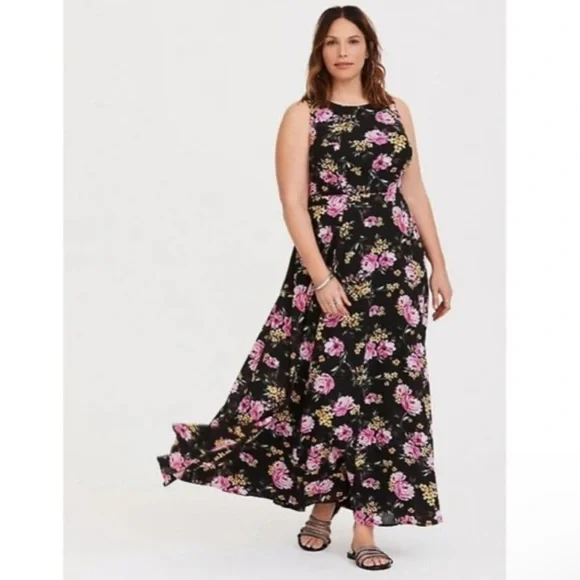 chinese dress ladies Berylove Women Light Green V Neck Pleated Maxi Dress A Line Long Sleeve  Floral Wedding Guest Dress with Slit main image 0
